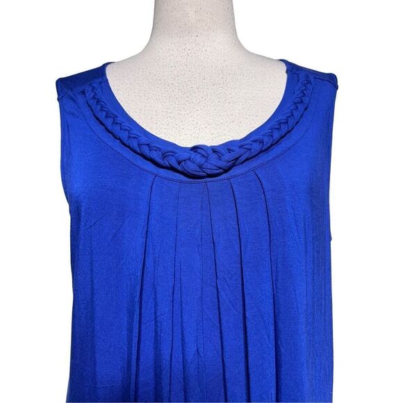Soma NWT Saphire Blue Knit Tank Dress Size Large - Picture 2 of 5